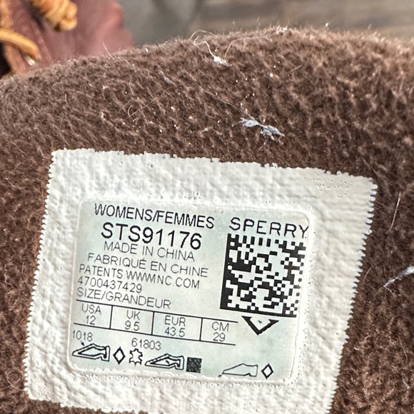 Sperry Brown and Black Winter Boots women's size 12 - Picture 5 of 7